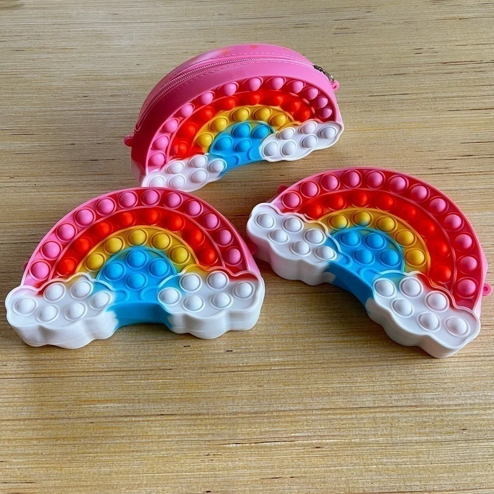Rainbow fidget bag set